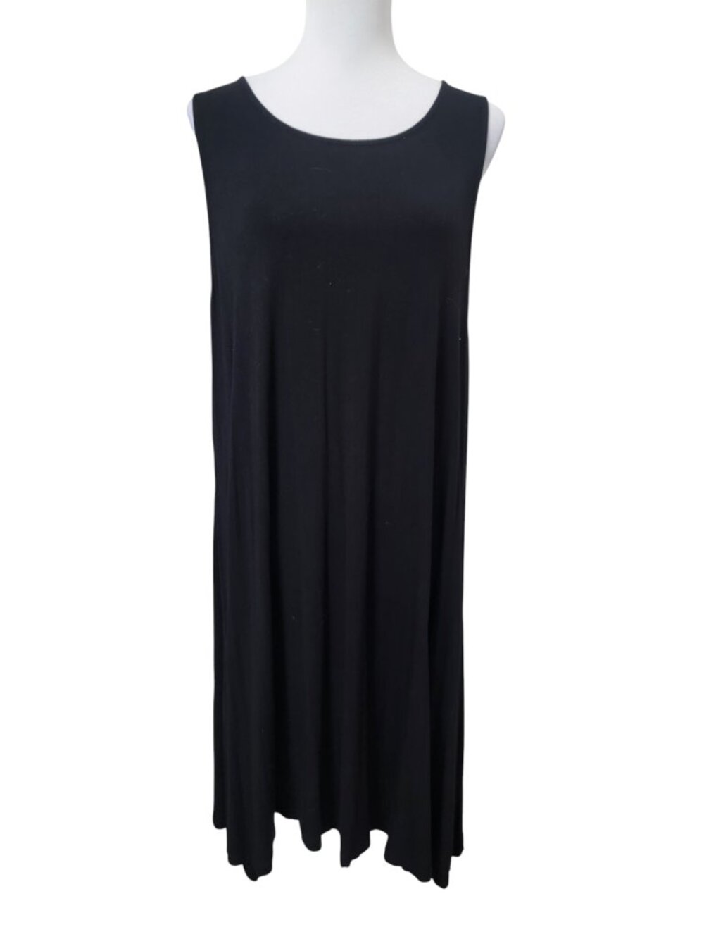 Old Navy Size XXL Black Sleeveless Jersey Knit A-Line Dress